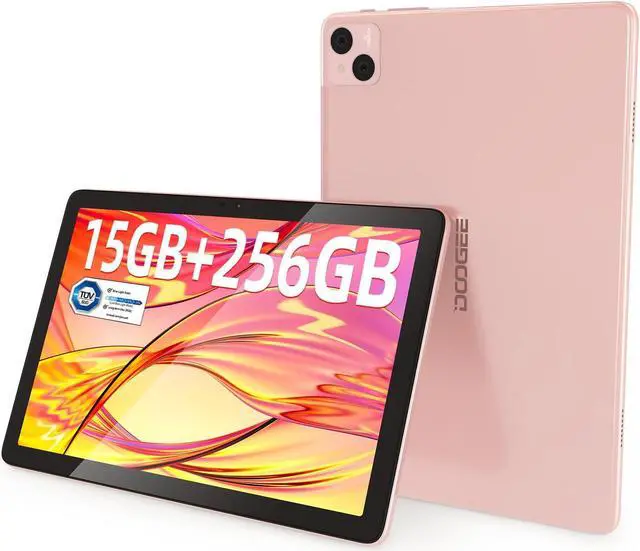Main image of DOOGEE T10 Pro Android Tablet,10 Inch Tablets Unisoc T606 Octa Core 15GB+256GB ROM, 8580mAh Battery, TUV Low Bluelight Eye Protection, WiFi 2.4G/5G, 13MP+8MP Dual Camera, Widevine L1 (Pink)