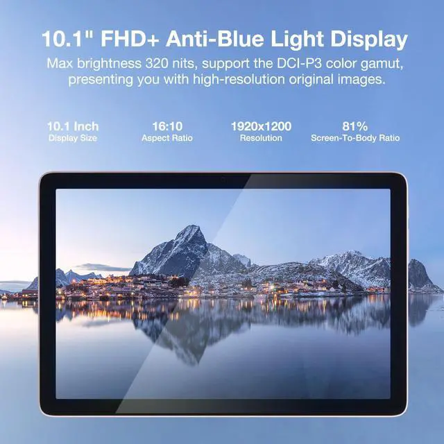 Alt view image 3 of 5 - DOOGEE T10 Pro Android Tablet,10 Inch Tablets Unisoc T606 Octa Core 15GB+256GB ROM, 8580mAh Battery, TUV Low Bluelight Eye Protection, WiFi 2.4G/5G, 13MP+8MP Dual Camera, Widevine L1 (Pink)