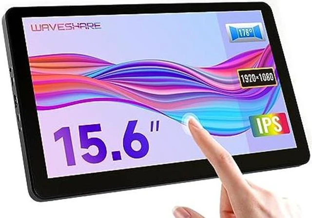 Main image of Waveshare HDMI Capacitive IPS Touch Screen LCD Type H with Case 15.6inch Support Raspberry Pi/Jetson Nano/PC