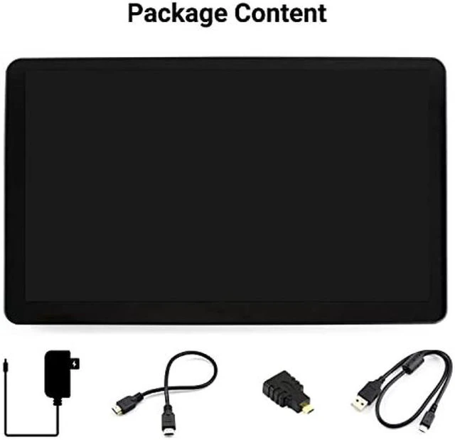 Alt view image 2 of 5 - Waveshare HDMI Capacitive IPS Touch Screen LCD Type H with Case 15.6inch Support Raspberry Pi/Jetson Nano/PC