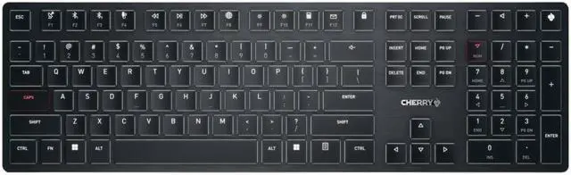 Main image of Cherry KW X ULP Ultra Slim Wireless Mechanical Keyboard. Multi Device Function MX Ultra Low Profile Switches.