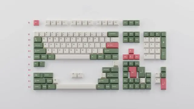 Main image of Kono GMK Hanami Dango Keycap Set (Base) GMK Keycaps, TKL, ABS Plastic, Custom Keycaps 60 Percent, Keyboard Keycaps, Japanese Keycaps, Keyboard Caps, Keycaps for Mechanical Keyboards, Cherry Profile