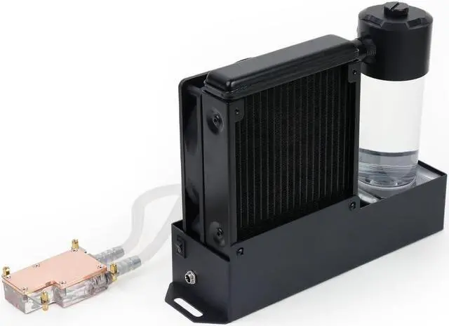 Alt view image 5 of 5 - Seeed Studio Water Cooling Kit for Raspberry Pi 5, Integrated Design of The Water Pump and Cooling Fan, RGB-Colored Lights