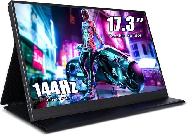 Main image of ZSCMALLS Portable Monitor 17.3 Inch 144Hz 1080P FHD Gaming Monitor USB-C HDMI Computer Display HDR IPS Laptop Screen Extender with Smart Cover/Speakers for Laptop PC Mac Phone PS3 4/5 Xbox