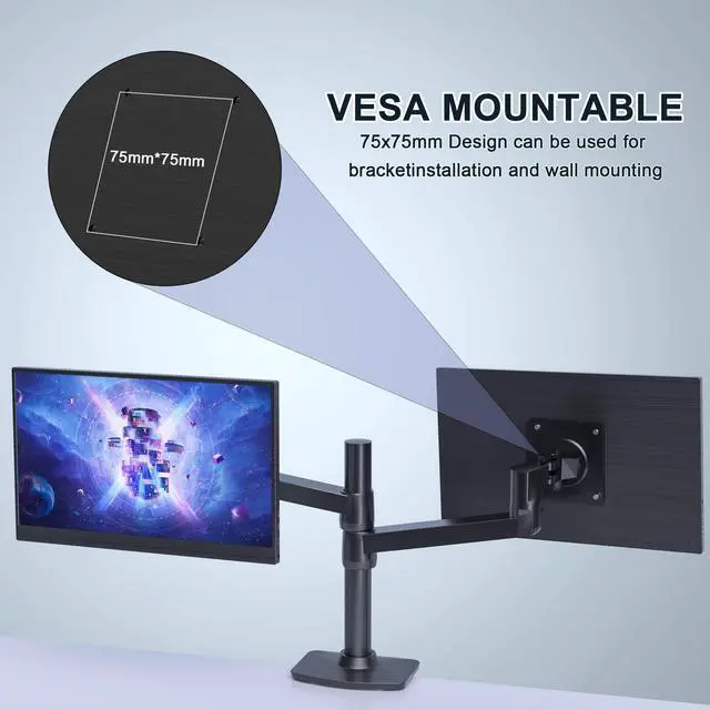 Alt view image 5 of 5 - ZSCMALLS Portable Monitor 17.3 Inch 144Hz 1080P FHD Gaming Monitor USB-C HDMI Computer Display HDR IPS Laptop Screen Extender with Smart Cover/Speakers for Laptop PC Mac Phone PS3 4/5 Xbox