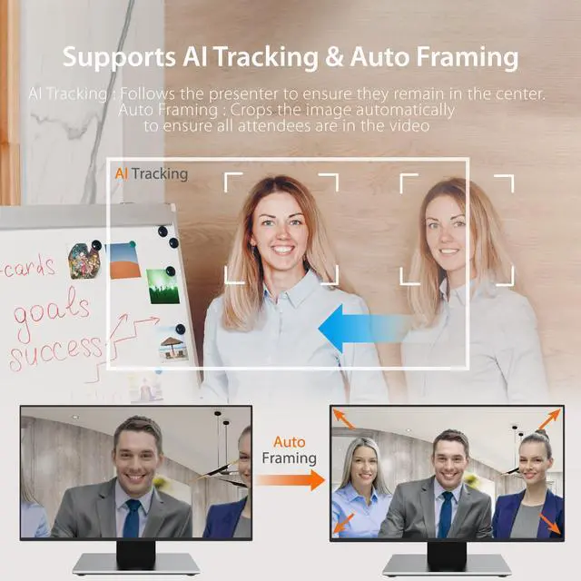 Alt view image 3 of 5 - j5create 360 All Around AI-Powered Conference Room Camera with Speakerphone, Smart-Tracking, Auto-Framing, Include a Remote Control (JVU368)