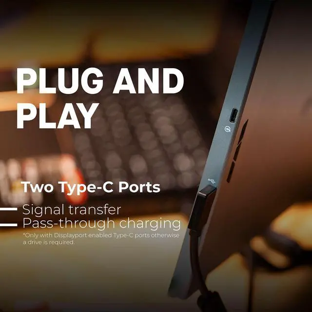 Alt view image 3 of 5 - Mobile Pixels Duex Max Portable Monitor, The On-The-Go Dual-Screen Laptop Monitor, 14.1" Full HD IPS Display, USB A/Type-C, Plug and Play, Sleek Design