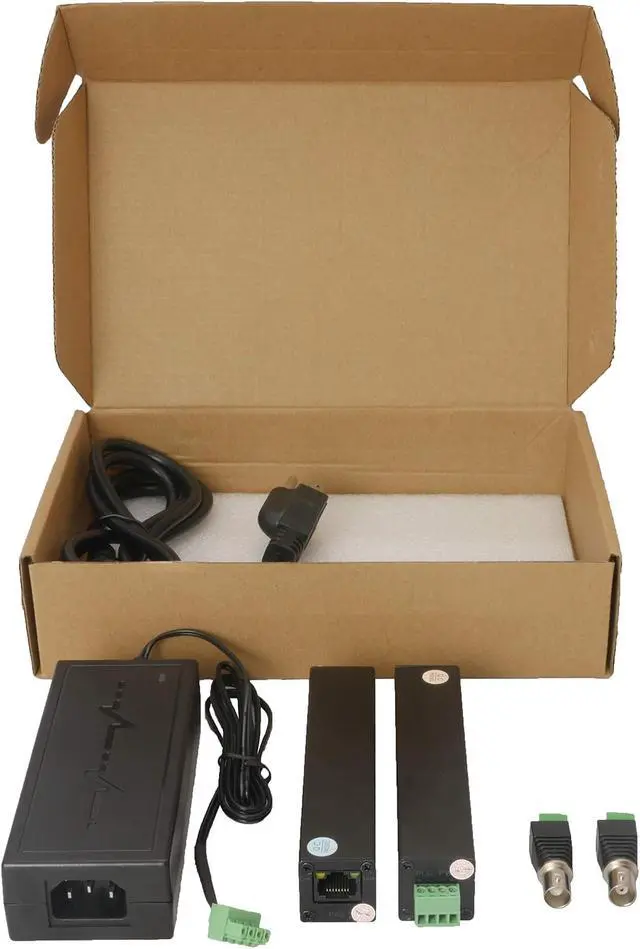 Alt view image 5 of 5 - Mini Size 800m 2600ft PoE LAN Extender Over Twisted UTP kit BNC or Copper Wire  PoE Camera or Other Remote Ethernet Device Repeater Booster Bridge - Extended Temp Range - BNC to 2PIN adapters in Set