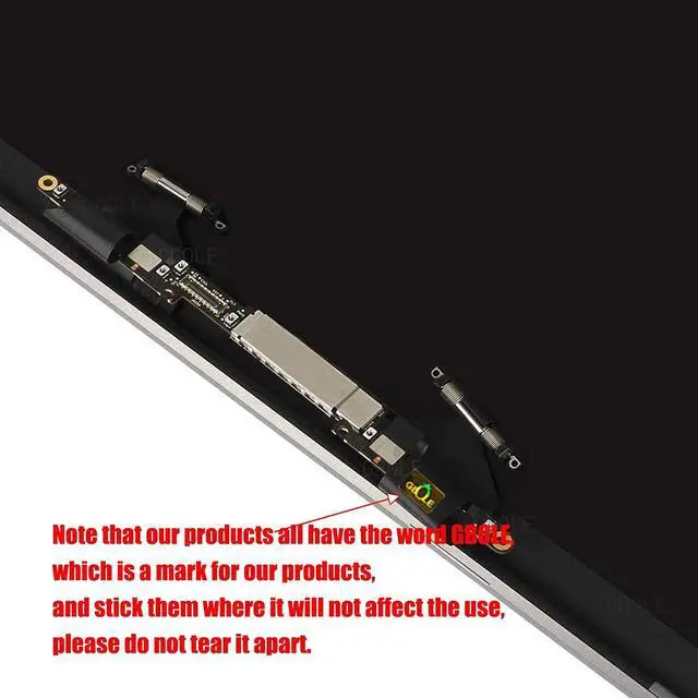 Alt view image 4 of 5 - GBOLE Screen Replacement for MacBook Pro A1706 A1708 Late 2016 Mid 2017 EMC 3071 3163 2978 3164 Retina LCD Display Screen Full Assembly Complete Top Assembly 13.3" 2560x1600 (Silver)