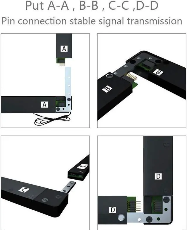 Alt view image 3 of 5 - GreenTouch 40 inch Infrared Touch Overlay 10 Points IR Touch Frame with USB Interface Free-Drive Plug and Play