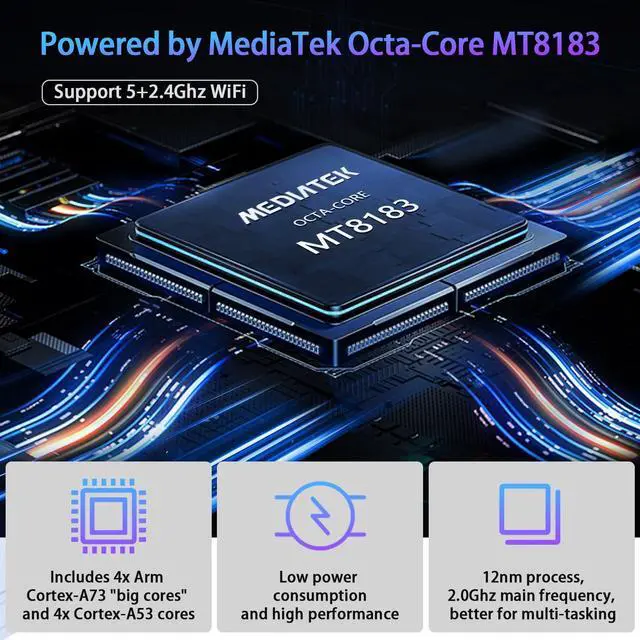 Alt view image 4 of 5 - 2025 Latest Tablet Android 13 Tablets 10 Inch, Tablets 128GB ROM+16GB RAM (8+8 Virtual), 2 In 1 Tablet with keyboard, Powerful Octa-Core+13MP Camera, 1TB TF Expandable, FHD IPS Display WiFi Tableta PC