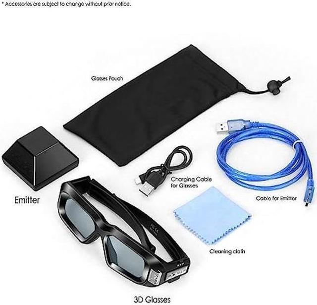 Alt view image 4 of 5 - mamre 3D Stereo Glasses Kit with Emitter for nVIDIA Graphics Card, 3D Eyeglasses (3D Vision Kit1, 2)