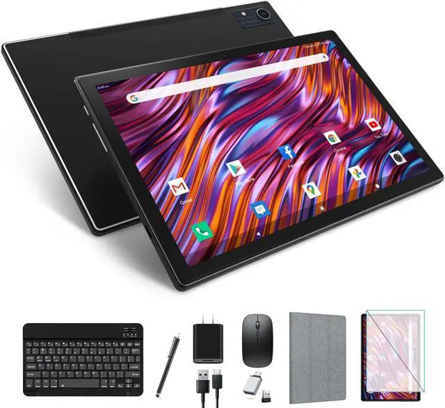 Main image of Latest 2025 Android 13 Tablet, 128GB+16(8+8 Expand)GB/512GB Expandable, Octa-Core Tablet with 5G WiFi, 8000mAh Battery, 10.1 inch Tableta with 21MP Camera, Tableta with Keyboard, Bluetooth,Mouse, Case