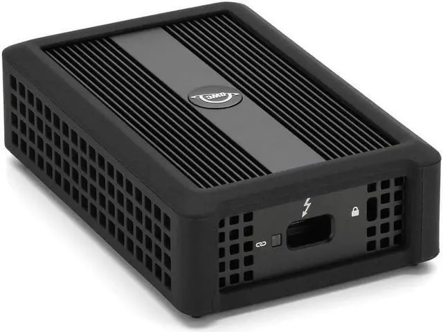 Alt view image 3 of 5 - OWC Thunderbolt 3 10G Ethernet Adapter, for High-Speed Network Connections, RJ45 port supports 10Gb/s, 5Gb/s, 2.5Gb/s, 1Gb/s and 100Mb/s Base-T, Compatible with Thunderbolt 3 or Thunderbolt 4 ports
