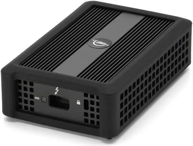Alt view image 4 of 5 - OWC Thunderbolt 3 10G Ethernet Adapter, for High-Speed Network Connections, RJ45 port supports 10Gb/s, 5Gb/s, 2.5Gb/s, 1Gb/s and 100Mb/s Base-T, Compatible with Thunderbolt 3 or Thunderbolt 4 ports