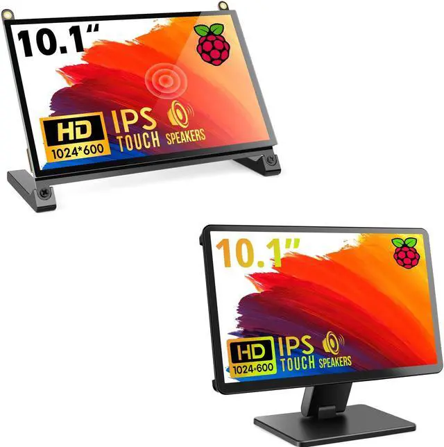 Main image of ROADOM 10.1'' Raspberry Pi Monitor & 10.1'' Touchscreen with Case