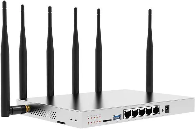 Main image of Wiflyer WG3526 4G LTE Router | AC1200Mbps Dual Band CAT4 Wireless Router with Metal Case and Detachable 6x5dBi Antennas| Gigabit Ethernet with TF Card Slot & USB3.0 Port & SIM Card Slot