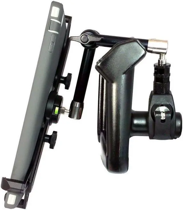 Alt view image 3 of 5 - MYGOFLIGHT Flex Yoke Articulated Arm Sport Mount and Universal Cradle Kit for Any 7-11 iPad Mini Air Pro Android Tablet PC Airplane Car RV Truck Boat Steering Wheel Dash Mounting