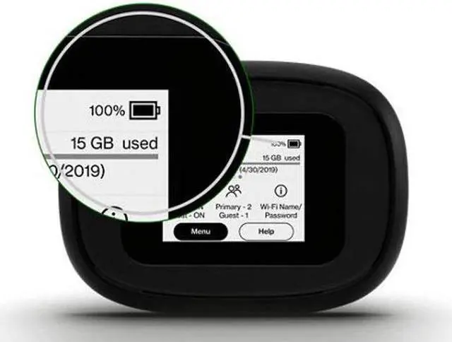 Alt view image 4 of 5 - C5G Bundle | Inseego Verizon 5G and 4G LTE MiFi M1000 Hotspot Bundled with 2 Batteries (1 Stock + 1 Extra) | Connect up to 15 WiFi Devices and 1 Wired | Great for Remote Workers Wi-Fi 2.4 GHz & 5 GHz