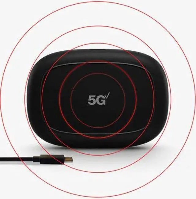 Alt view image 5 of 5 - C5G Bundle | Inseego Verizon 5G and 4G LTE MiFi M1000 Hotspot Bundled with 2 Batteries (1 Stock + 1 Extra) | Connect up to 15 WiFi Devices and 1 Wired | Great for Remote Workers Wi-Fi 2.4 GHz & 5 GHz