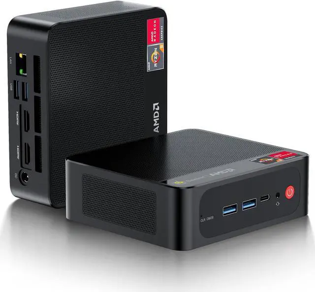 Main image of Beelink Mini PC, AMD Ryzen 7 5800H(8C/16T, Up to 4.4GHz), 16GB DDR4 RAM 500GB PCIe3.0 x4 SSD, SER5 Pro Mini Desktop Computer Support 4K Triple Display/DP/HDMI/USB 3.2/WiFi 6/BT5.2, Gaming/Office/Home