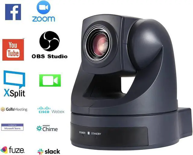 Alt view image 3 of 5 - SZOOMSY PTZ Camera 20X Optical Zoom,Video Conference Camera USB HD 1080P Webcam for Room System Business Meeting, Church Live Streaming, Worship Remote Teaching Using Zoom, Skype, OBS