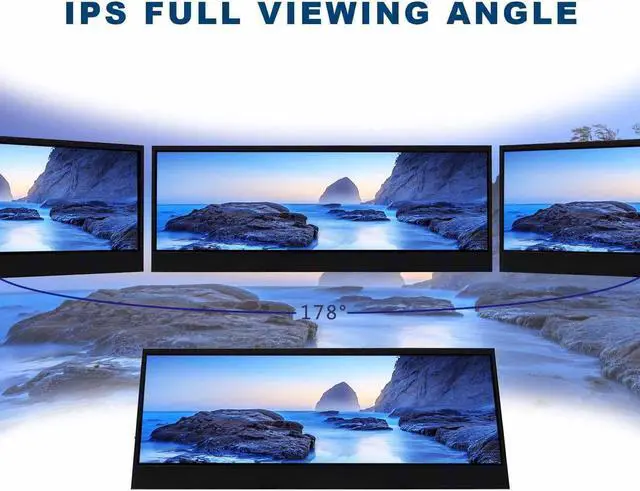 Alt view image 2 of 5 - VSDISPLAY 14'' 14 Inch 3840x1100 IPS LCD Touchscreen 4K Display with Type-C Video Input and Dual Speakers,for DIY Stretched Bar LCD/Laptop Second Monitor