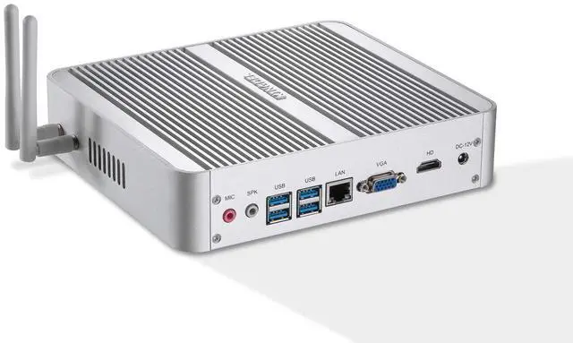 Main image of KINGDEL Fanless Mini PC, Powerful Mini Desktop Computer, i5 8th Gen. 4 Cores CPU, 16GB DDR4 RAM, 250GB NVMe SSD, 4K: 4096x2304, HD Port, VGA, LAN, WF