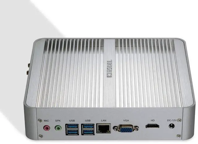 Alt view image 3 of 5 - KINGDEL Fanless Mini PC, Powerful Mini Desktop Computer, i5 8th Gen. 4 Cores CPU, 16GB DDR4 RAM, 250GB NVMe SSD, 4K: 4096x2304, HD Port, VGA, LAN, WF