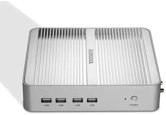 Alt view image 4 of 5 - KINGDEL Fanless Mini PC, Powerful Mini Desktop Computer, i5 8th Gen. 4 Cores CPU, 16GB DDR4 RAM, 250GB NVMe SSD, 4K: 4096x2304, HD Port, VGA, LAN, WF