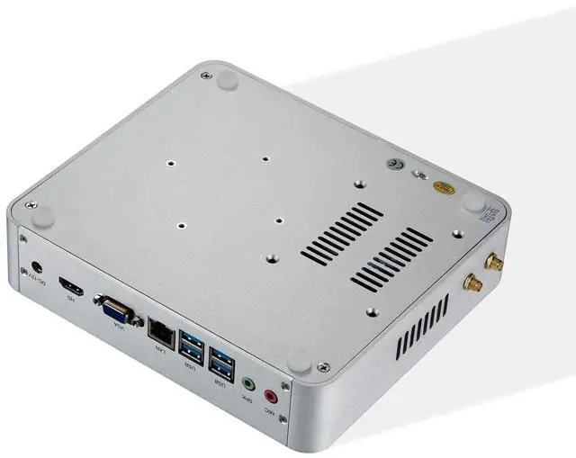 Alt view image 5 of 5 - KINGDEL Fanless Mini PC, Powerful Mini Desktop Computer, i5 8th Gen. 4 Cores CPU, 16GB DDR4 RAM, 250GB NVMe SSD, 4K: 4096x2304, HD Port, VGA, LAN, WF