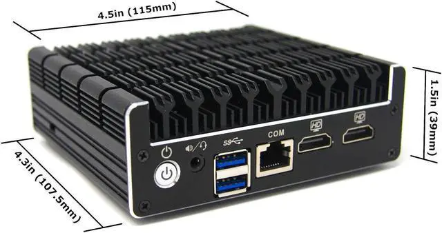 Alt view image 4 of 5 - Protectli Vault FW4B - 4 Port, Firewall Micro Appliance/Mini PC - Intel Quad Core, AES-NI, 4GB RAM, 32GB mSATA SSD