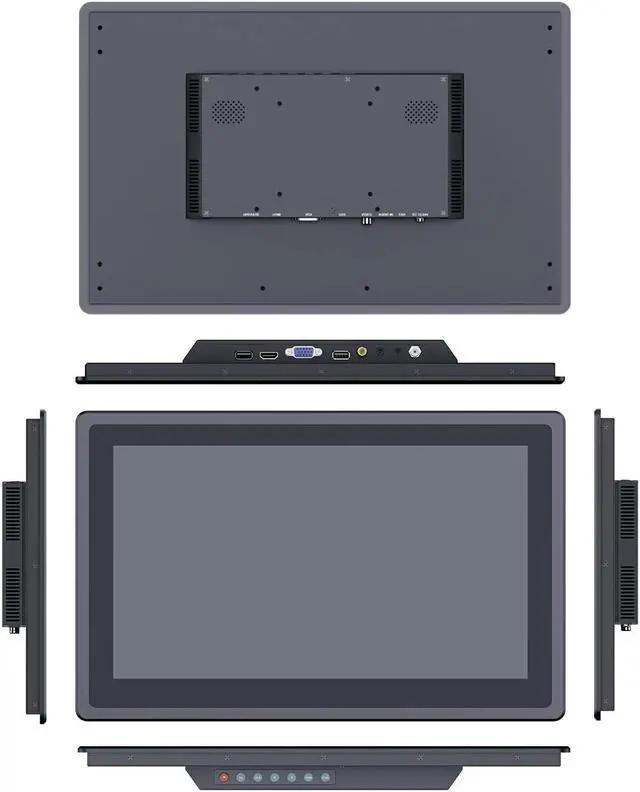 Alt view image 3 of 5 - LILLIPUT 15.6" TK1560/C NO-Touch 1000 nits high Brightness IP65 Front Panel Design with HDMI, VGA, AV Monitor for Teleprompter