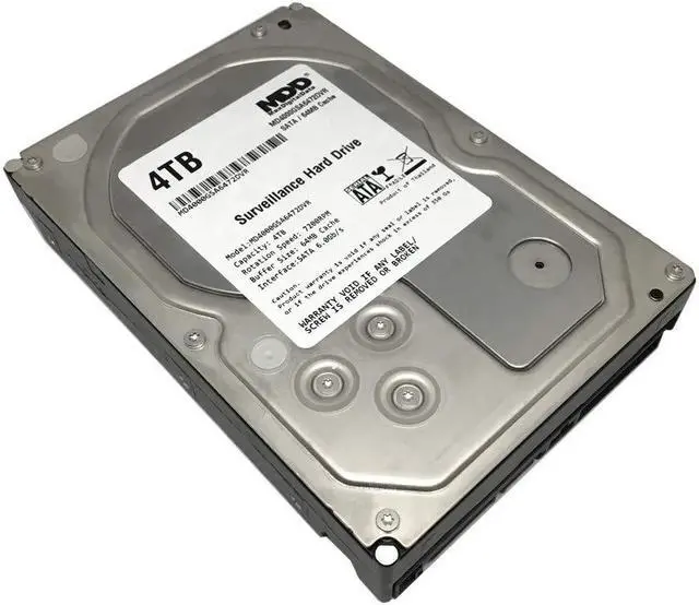 Main image of MaxDigitalData 4TB 64MB Cache 7200PM SATA 6.0Gb/s 3.5in Internal Surveillance CCTV DVR Hard Drive (MD4000GSA6472DVR) - w/ 2 Year Warranty, Mechanical Hard Disk