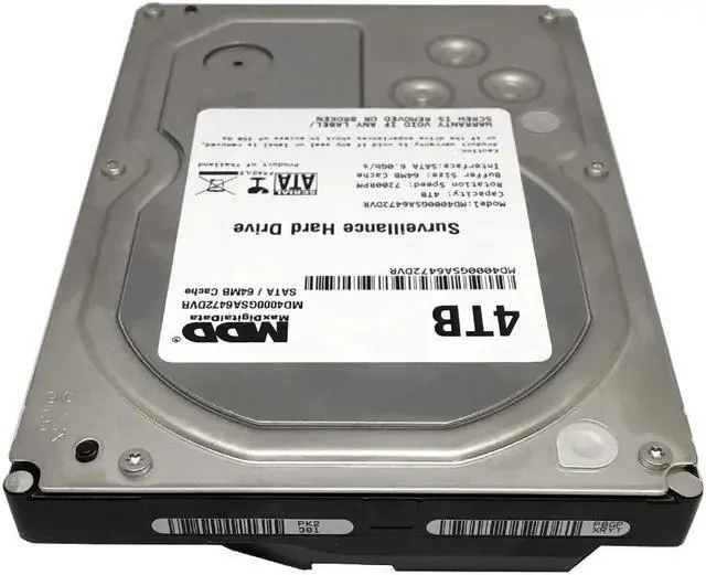 Alt view image 5 of 5 - MaxDigitalData 4TB 64MB Cache 7200PM SATA 6.0Gb/s 3.5in Internal Surveillance CCTV DVR Hard Drive (MD4000GSA6472DVR) - w/ 2 Year Warranty, Mechanical Hard Disk