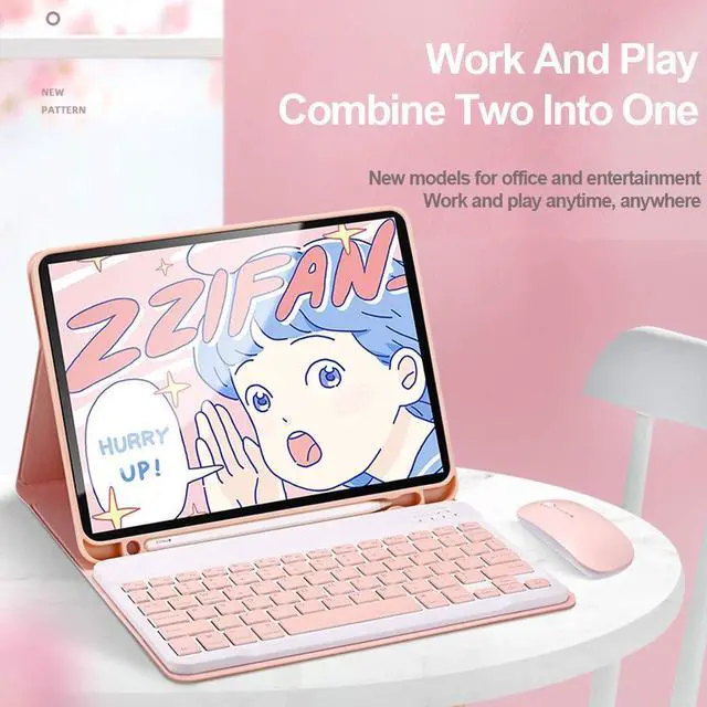 Alt view image 4 of 5 - with Mouse Keyboard case for Galaxy Tab A9+ /Tab A9 Plus 11 inch, 2023 Release Model SM-X210/X215/X216 Magnetic Detachable Bluetooth Keyboard Color KeyBlack