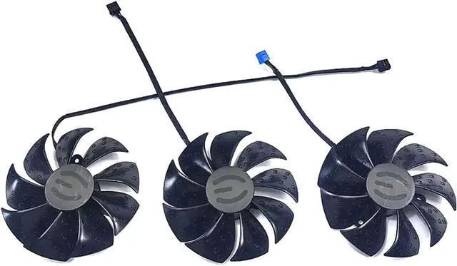 Alt view image 3 of 5 - 87mm T129215SU PLA09215S12H 12V 0.55A 4Pin Graphics Card Fan for EVGA RTX 3070 3080 3090 XC3 Black Gaming Graphics Card Fan
