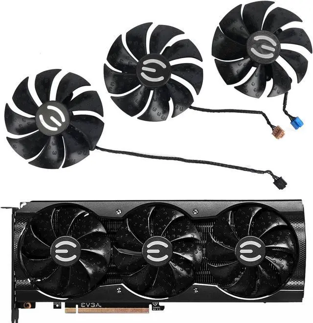 Main image of 87mm T129215SU PLA09215S12H 12V 0.55A 4Pin Graphics Card Fan for EVGA RTX 3070 3080 3090 XC3 Black Gaming Graphics Card Fan
