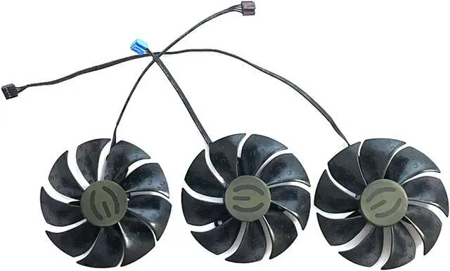 Alt view image 4 of 5 - 87mm T129215SU PLA09215S12H 12V 0.55A 4Pin Graphics Card Fan for EVGA RTX 3070 3080 3090 XC3 Black Gaming Graphics Card Fan