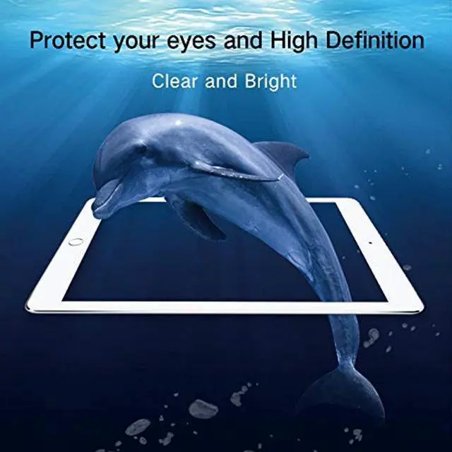 Alt view image 4 of 5 - PERFECTSIGHT Anti Blue Light Screen Protector compatible with iPad 10.2-Inch, 2021/2020/2019 Model, 9/8/7 Generation, [HD Clear Medical Device] Filter 6 Radiations Eye Protection Tempered Glass