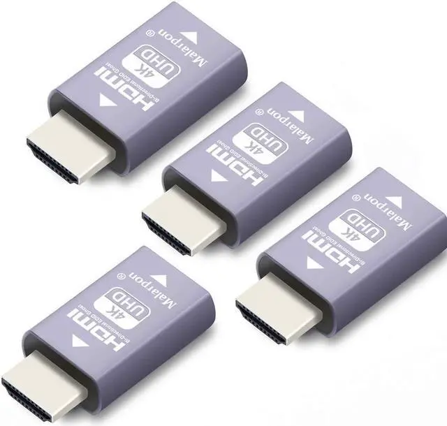 Main image of Malarpon Hdmi Edid Emulator Passthrough 3rd Generrtion Aluminum fit Headlesskeep The EDID of The Monitor Active Switches and Extenders 3840x2160@59Hz 4P