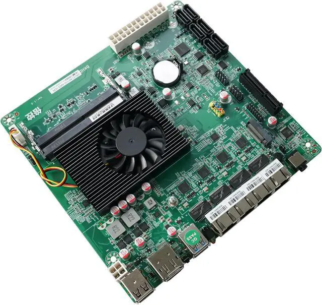 Alt view image 5 of 5 - HKUXZR NAS Motherboard N5105,4 Port i226/ i225 2.5GbE LAN,M.2 NVMe, 6*SATA3.0,2*DDR4, 1*PCIe4.0, Mini ITX Soft Router VPN Openwrt Barebone Micro Appliance DIY