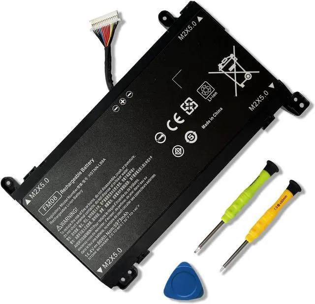 Main image of Dentsing FM08 922752-421 922976-855 Laptop Battery Replace for HP OMEN 17-AN013TX 17-AN014TX 17-AN014NG 17-an008ur Series Notebook TPN-Q195 HSTNN-LB8B HSTNN-LB8A 14.4V 86Wh 5973mAh (16-PIN Connector)