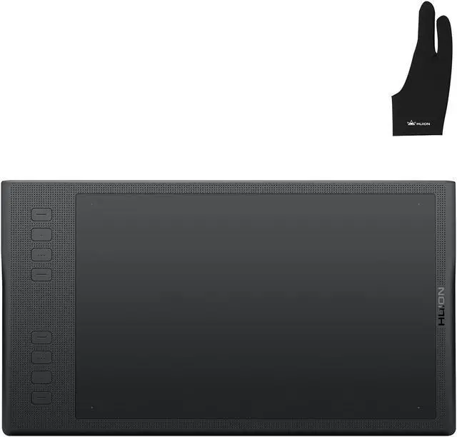 Main image of Huion Inspiroy Q11K Wireless Graphic Drawing Tablet- Digital Pen PF150, Replacement Pen Nibs PN03 8PCS with Pen Holder, Black Artist Glove Included