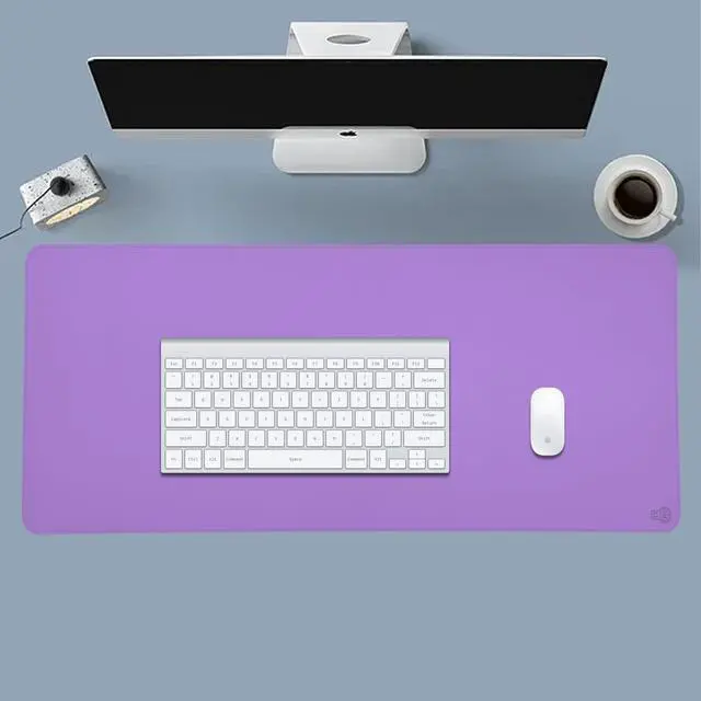 Main image of ICONIC Pro PC Gear PU Leather Desk Mat | Premium Mouse Pad with Bonus Travel Pad, Coaster & Bookmark | Stylish, Durable, Waterproof Mouse Pad for Office & Home(Lavender XXL, 40"x16)
