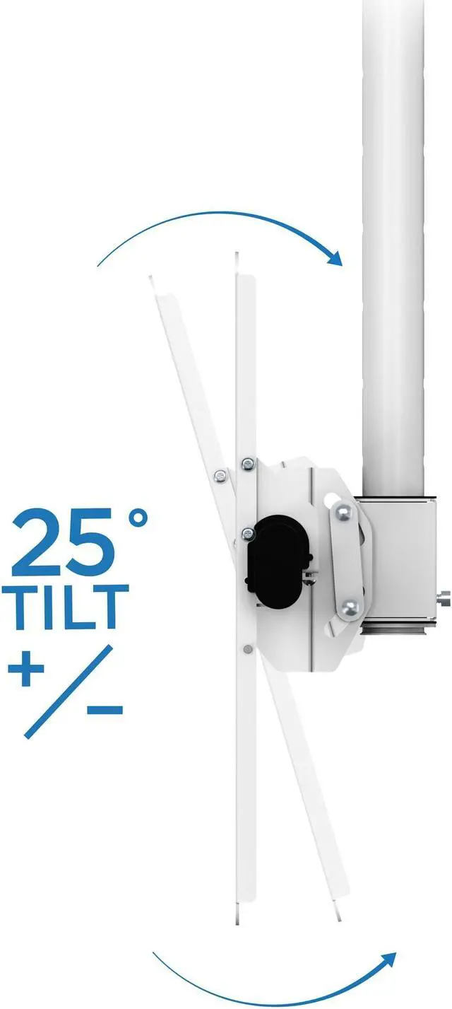 Alt view image 5 of 5 - Mount-It! Full Motion Ceiling TV Mount Bracket, Adjustable Height 360 Deg Swivel Tilt Mount for Home and Commercial Use, Fits up to 75 Inch TVs, 110 Pound Capacity, White