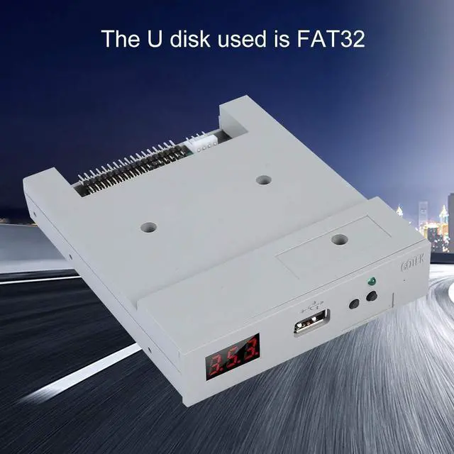 Alt view image 2 of 5 - Zerone External USB 3.5" 1.44MB Flash Drive Floppy Disk Drive USB Emulator 5V Plug&Play Simulator Industrial Control Equipment