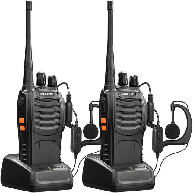 Main image of Baofeng Walkie Talkies bf-888s Rechargeable Two-Way Radios for Adults Long Range Handheld Communicator Professional UHF Interphone 2 Pack Walky Talky Set with Earpiece,Li-ion Battery and Charger