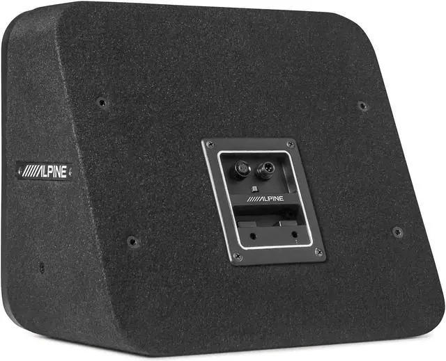 Alt view image 3 of 5 - Alpine S2-SB10 10" S-Series Halo PrismaLink Preloaded Subwoofer Wedge Enclosure with RGB Lighting