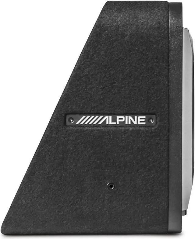 Alt view image 5 of 5 - Alpine S2-SB10 10" S-Series Halo PrismaLink Preloaded Subwoofer Wedge Enclosure with RGB Lighting